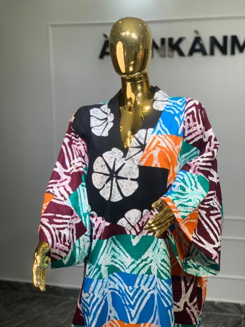 Aminkan Patterned Adire Bubu