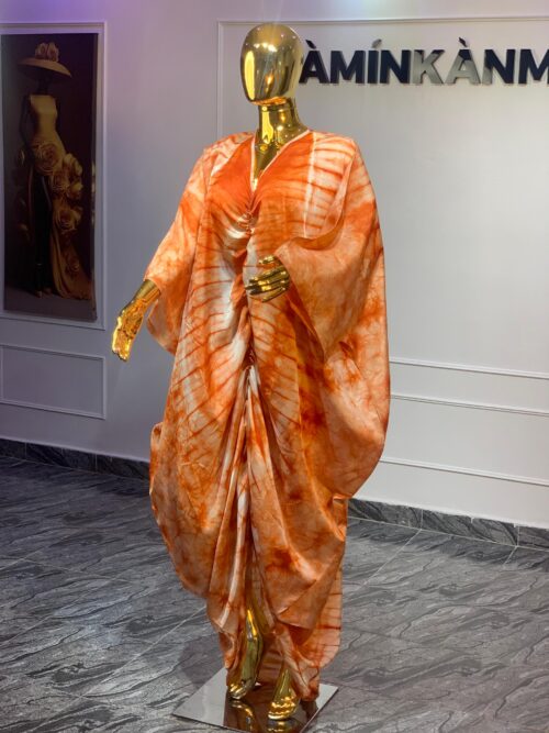 Aminkan Orange Adire Bubu